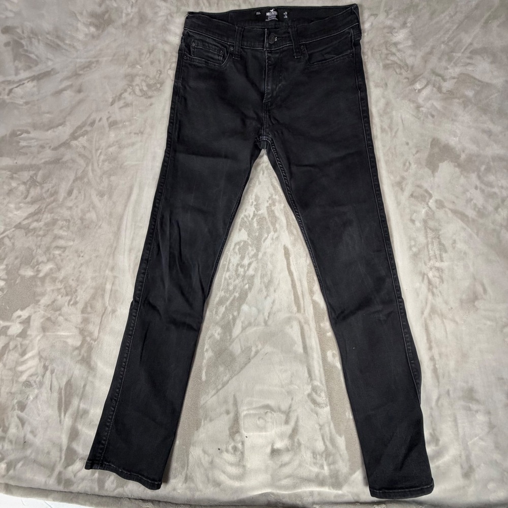 Hollister Mens Slim Straight Advanced Stretch Jeans Black W31 L34